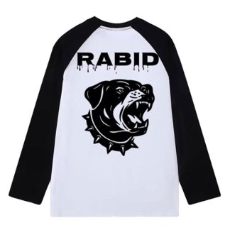 Rabid E-Bike Long Sleeve Raglan T-Shirt Black